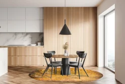 Round Rug - Minde (guld) -Viscose Rugs Shop guld1b.jpg