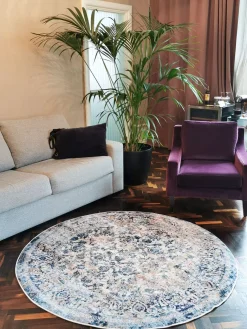 Round Rug - Denizli (blue) -Viscose Rugs Shop img 20200706 121329.jpg