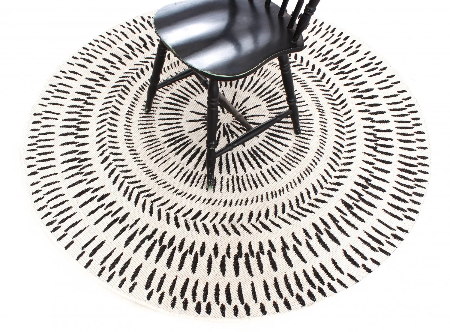 Round Rug - Brussels Night (grey) 13 Round Rug - Brussels Night (grey) - Image 11