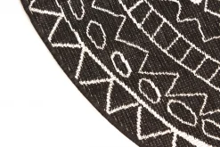 Round Rug - Brussels Diamond (black) -Viscose Rugs Shop img 6517.jpg