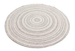 Round Rug - Brussels Weave (grey) -Viscose Rugs Shop img 6568.jpg