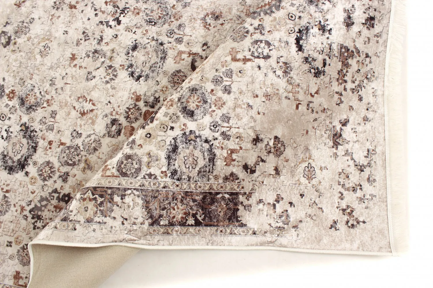 Round Rug - Toujane (grey) 8 Round Rug - Toujane (grey) - Image 6