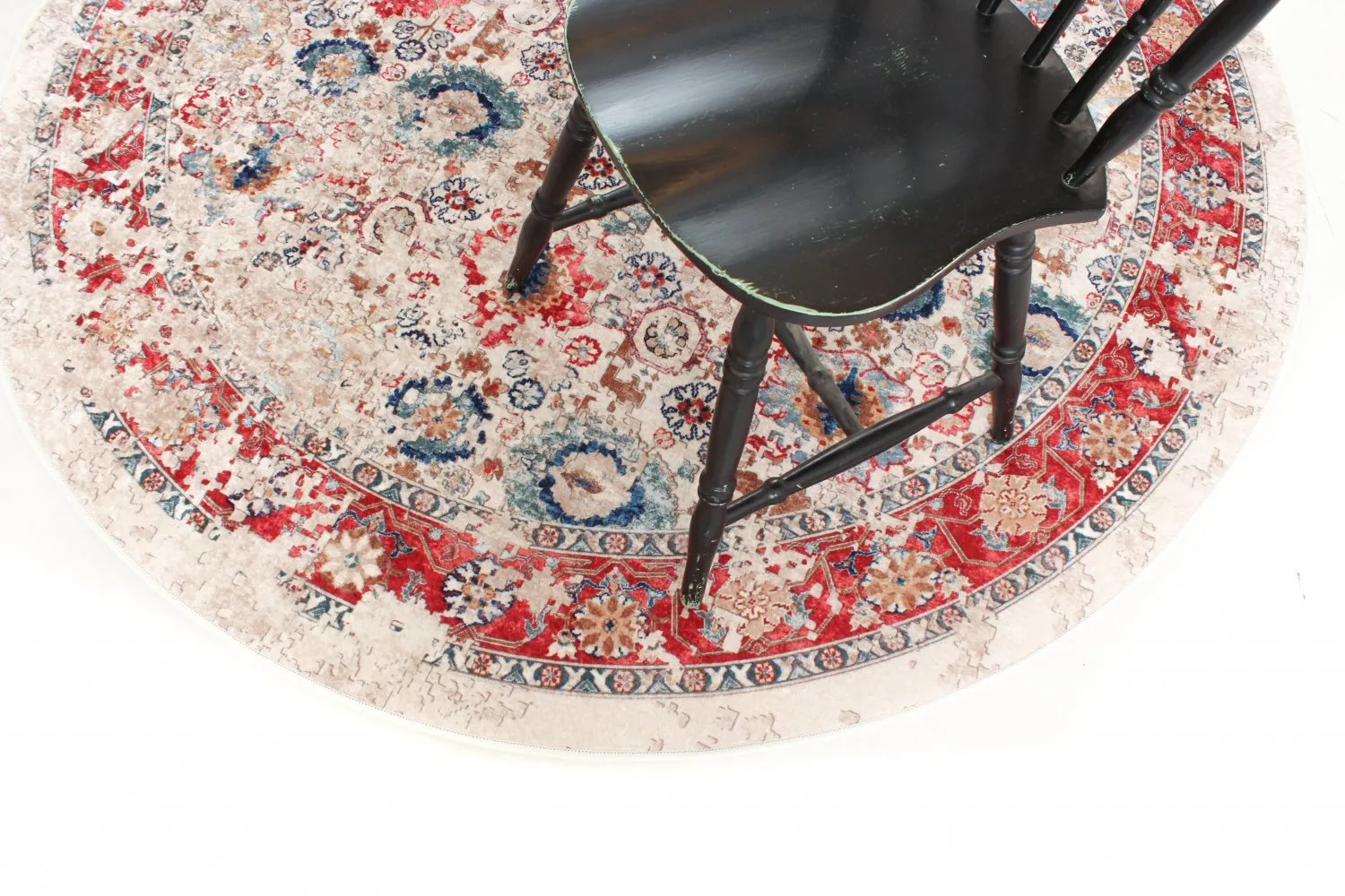 Round Rug - Toujane (multi) 8 Round Rug - Toujane (multi) - Image 6
