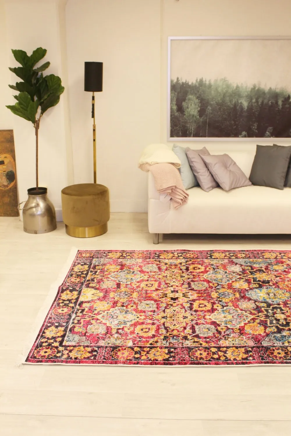 Wilton Rug - Fernana (pink/multi) 7 Wilton Rug - Fernana (pink/multi) - Image 5