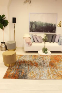 Wilton Rug - Kebira (brown/blue) -Viscose Rugs Shop img 8566.jpg