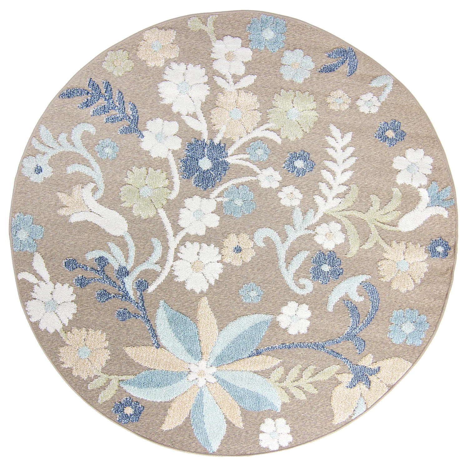 Round Rug - Indoor/Outdoor Hilo (multi) 3 Round Rug - Indoor/Outdoor Hilo (multi)