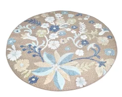 Round Rug - Indoor/Outdoor Hilo (multi) 11 Round Rug - Indoor/Outdoor Hilo (multi) -Viscose Rugs Shop in out hilo multi b0883a creamgrey matta carpet teppich 02rr.jpg