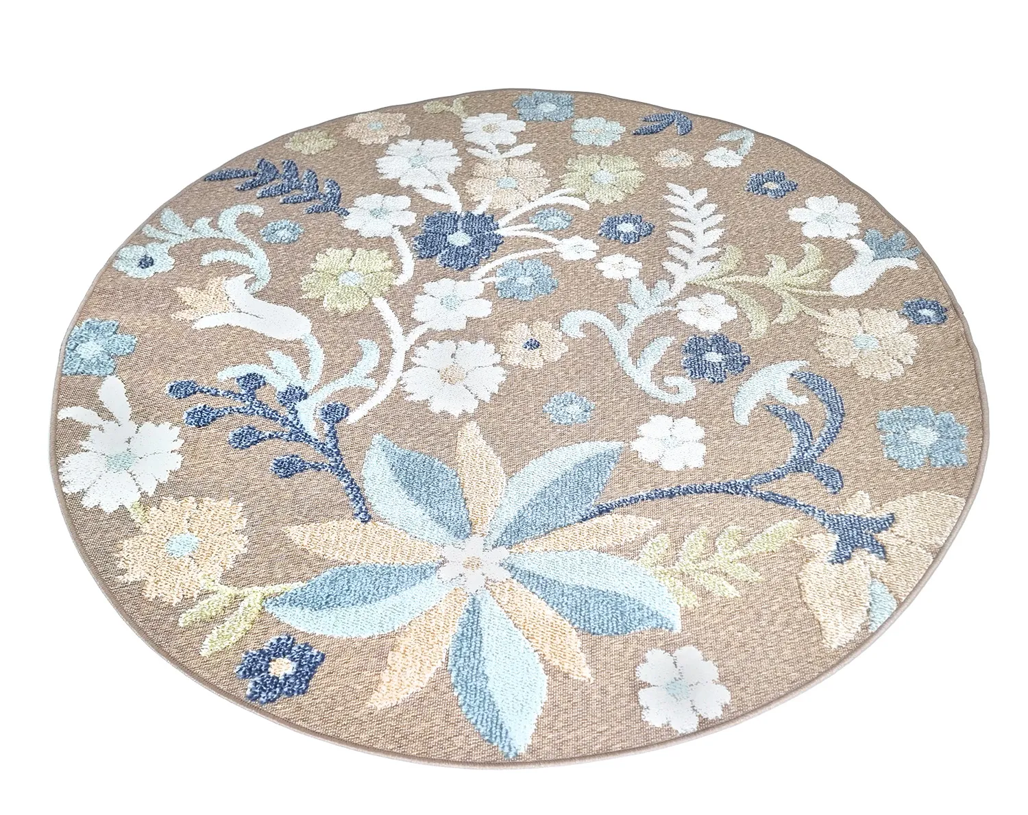 Round Rug - Indoor/Outdoor Hilo (multi) 5 Round Rug - Indoor/Outdoor Hilo (multi) - Image 3