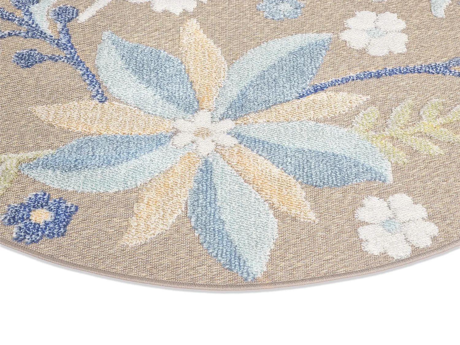 Round Rug - Indoor/Outdoor Hilo (multi) 6 Round Rug - Indoor/Outdoor Hilo (multi) - Image 4