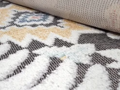 Round Rug - Indoor/Outdoor Sahara (blue/multi) 15 Round Rug - Indoor/Outdoor Sahara (blue/multi) -Viscose Rugs Shop in out sahara bla multi navy cream caprice b0906a lmb round matta carpet teppich 04rr.jpg