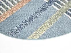 Round Rug - Indoor/Outdoor Trivia (blue/multi) 13 Round Rug - Indoor/Outdoor Trivia (blue/multi) -Viscose Rugs Shop in out trivia bla multi gold grey caprice b0459b.lmd .goldgrey matta carpet teppich 03rr.jpg