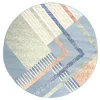 Round Rug - Indoor/Outdoor Trivia (blue/multi)