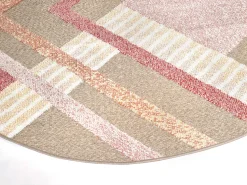 Round Rug - Indoor/Outdoor Trivia (pink/multi) 7 Round Rug - Indoor/Outdoor Trivia (pink/multi) -Viscose Rugs Shop inout trivia lrosegrey rosamulti caprice b0459b.lme matta carpet teppich 03rr 12257.jpg