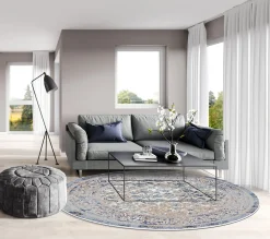 Round Rug - Denizli (blue) -Viscose Rugs Shop interi1 30876.jpg