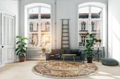 Round Rug - Siliana (beige) 13 Round Rug - Siliana (beige) -Viscose Rugs Shop interi1 32392.jpg