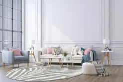 Round Rug - Zebra 9 Round Rug - Zebra -Viscose Rugs Shop interi1 97154.jpg