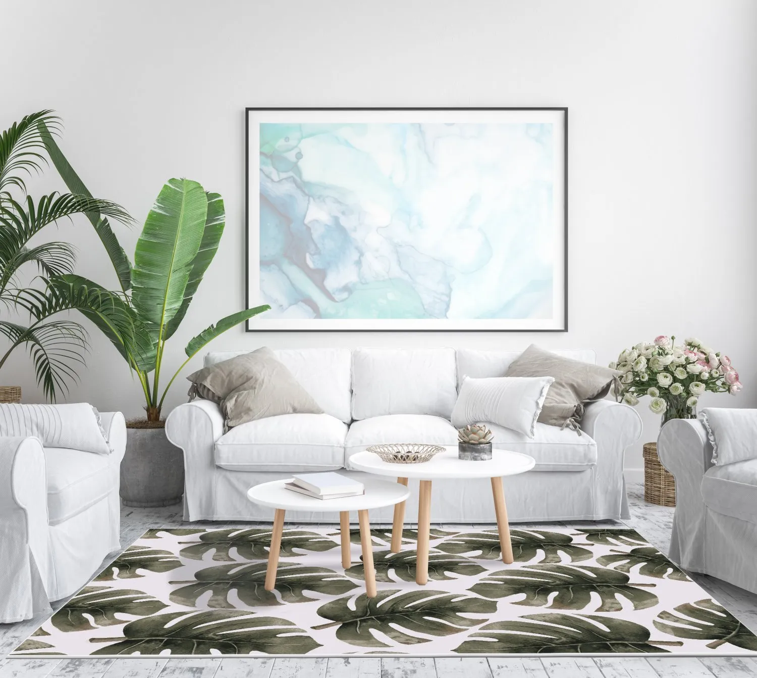 Wilton Rug - Falling Leaves (grön) 4 Wilton Rug - Falling Leaves (grön) - Image 2