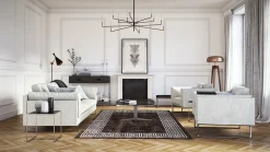 Wilton Rug - Kuba (black/white) -Viscose Rugs Shop interi2 50349.jpg