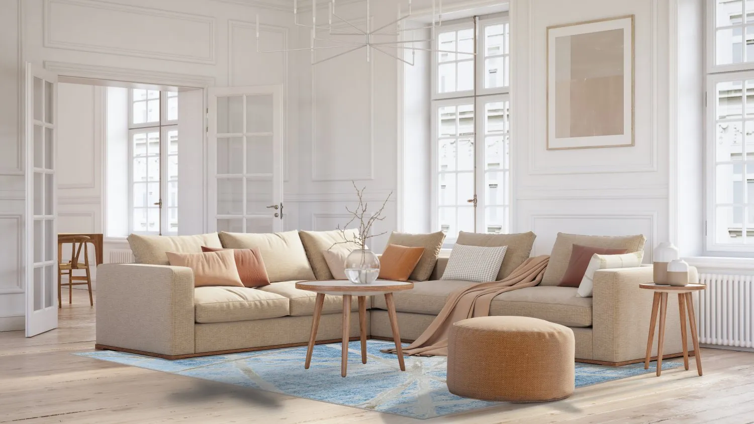 Wilton Rug - Lagos (blue) 5 Wilton Rug - Lagos (blue) - Image 3