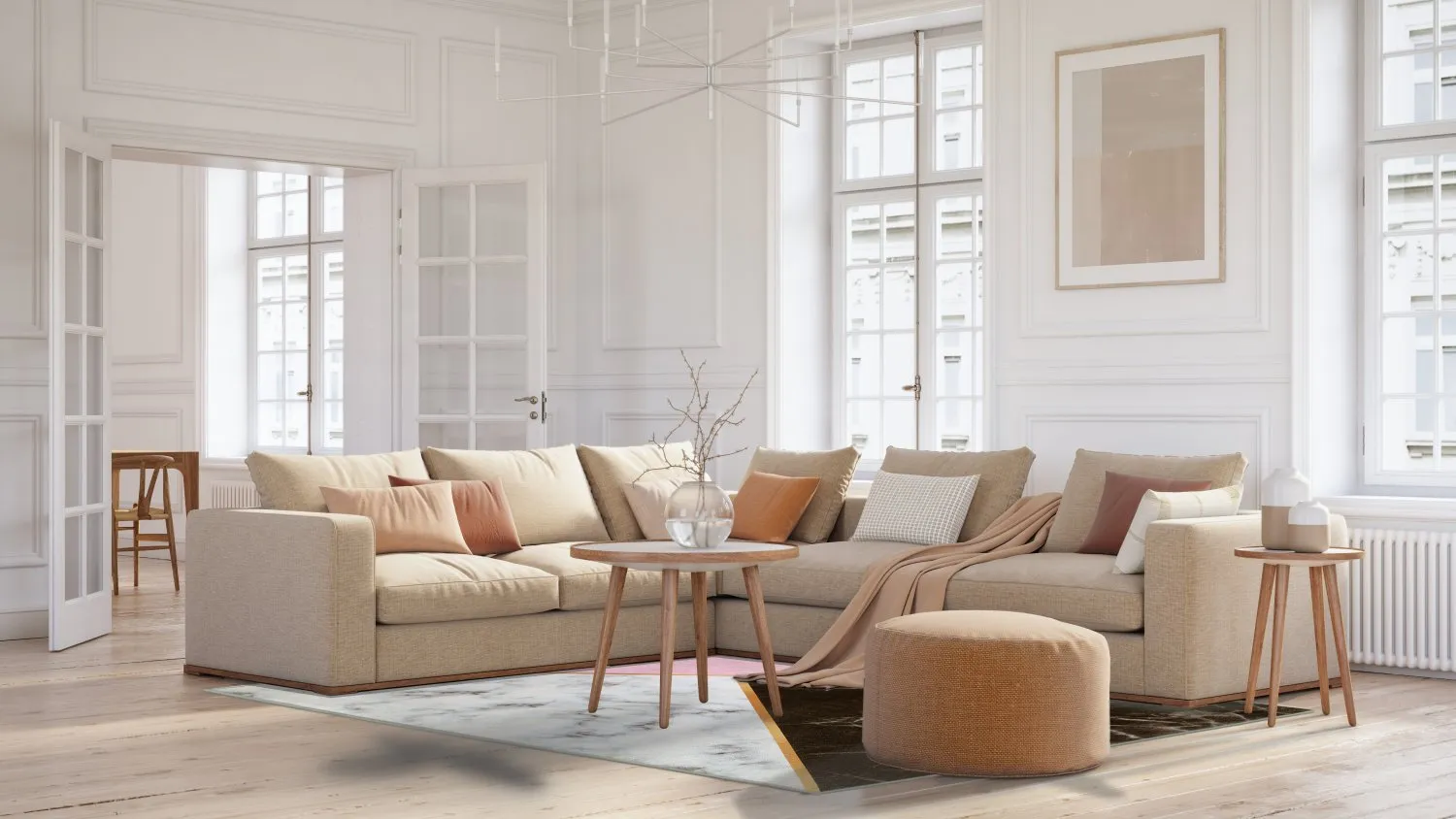 Wilton Rug - Savino (black/white/pink) 4 Wilton Rug - Savino (black/white/pink) - Image 2