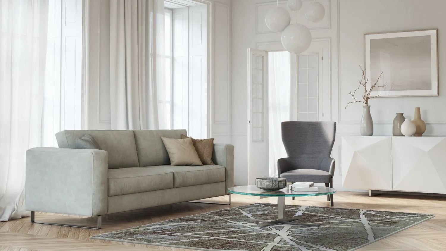 Wilton Rug - Lagos (grey) 5 Wilton Rug - Lagos (grey) - Image 3