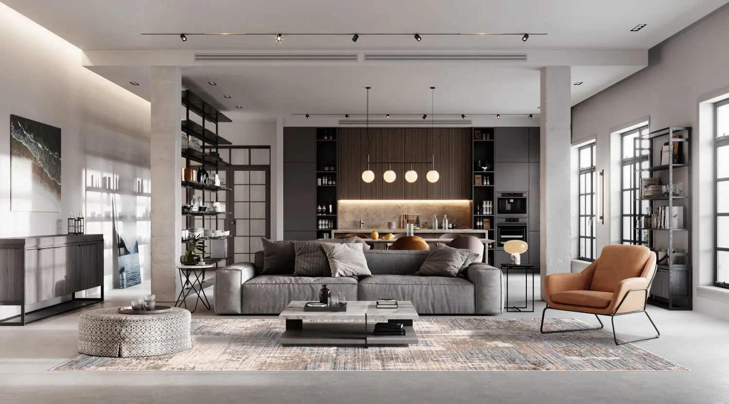 Wilton Rug - Bardia (blue/grey) 3 Wilton Rug - Bardia (blue/grey) - Image 2