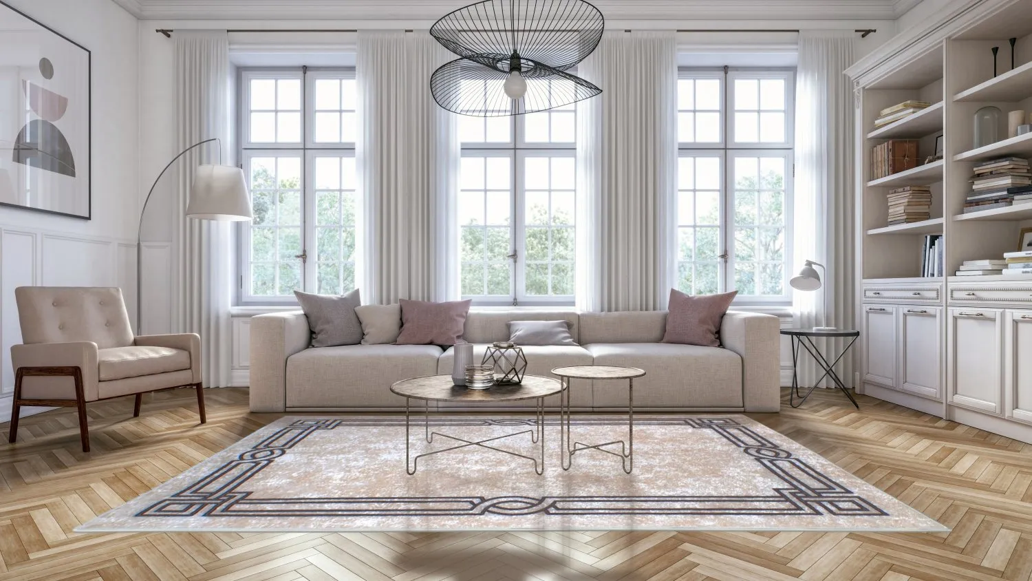 Wilton Rug - Samos (beige) 4 Wilton Rug - Samos (beige) - Image 2