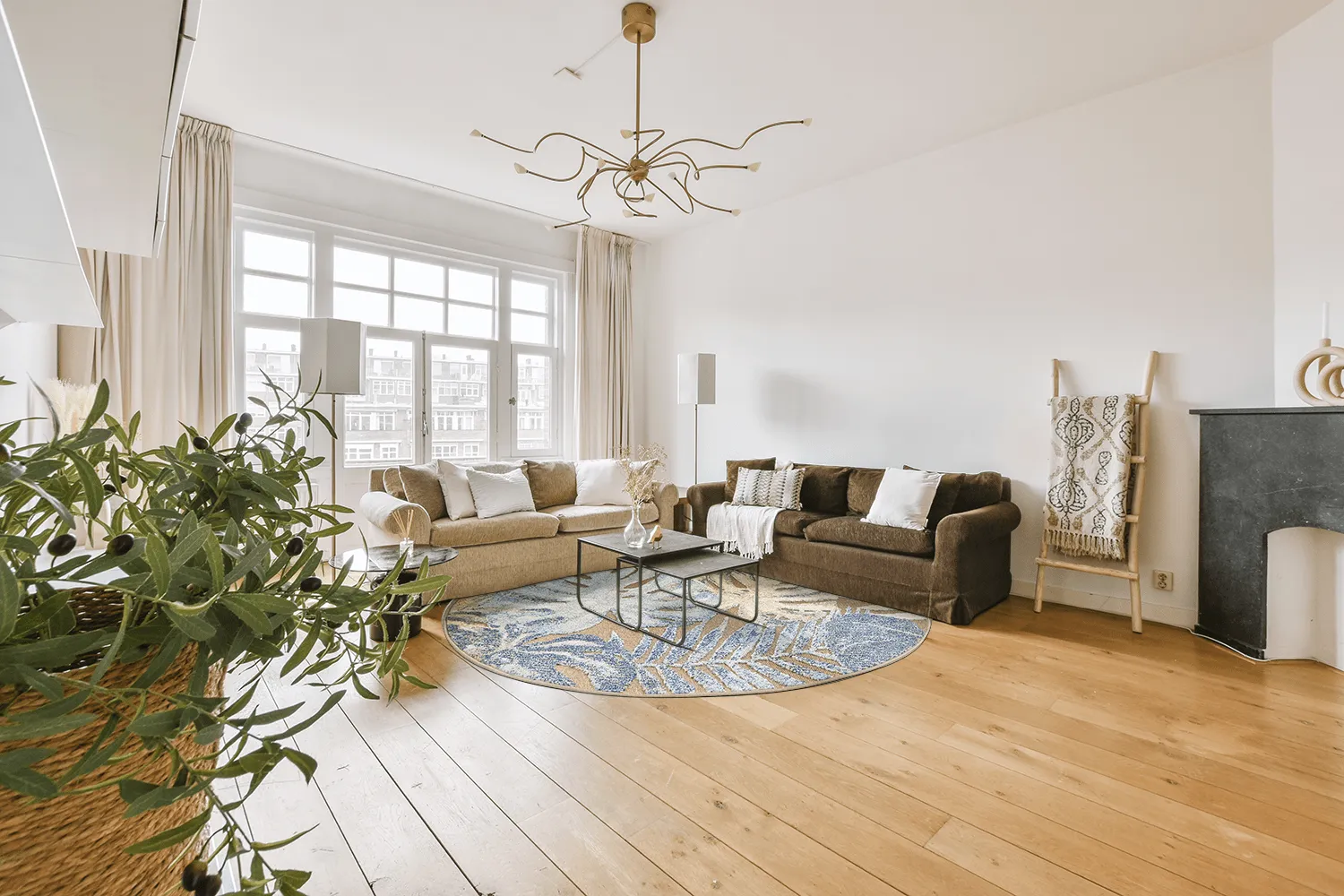 Round Rug - Indoor/Outdoor Maui (beige/multi) 9 Round Rug - Indoor/Outdoor Maui (beige/multi) - Image 7