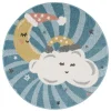 Childrens Rugs - Night Clouds Round (multi)