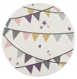 Childrens Rugs - Party Round (multi)