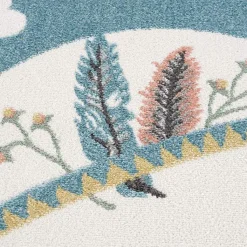 Childrens Rugs - Night Sky Round (multi) -Viscose Rugs Shop kinderteppich anime 9383 blau 120x120 rund 3.jpg