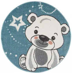 Childrens Rugs - Teddy Round (multi)
