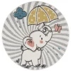 Childrens Rugs - Elephant Round (multi)