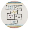 Childrens Rugs - Hopscotch Stars Round (multi)
