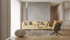 Round Rug - Lagos (beige) -Viscose Rugs Shop lagos2runda.png