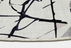 Round Rug - Lawrance (grey/white) -Viscose Rugs Shop lawran4.jpg