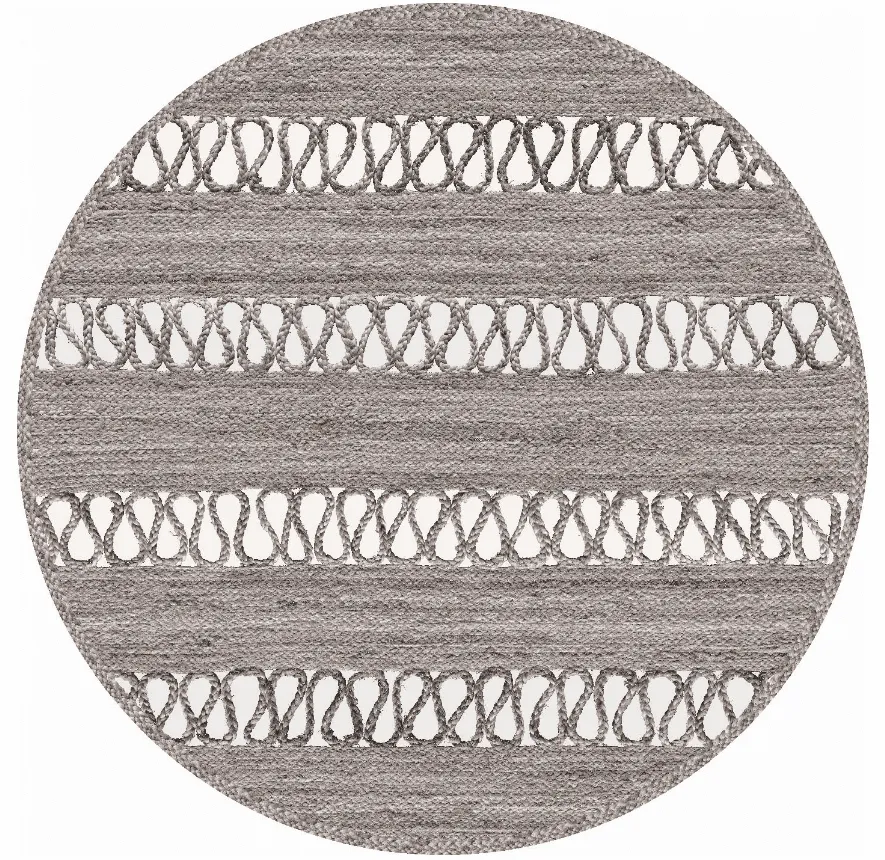 Round Rug - Levie (grey) 3 Round Rug - Levie (grey)