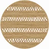 Round Rug - Levie (beige) -Viscose Rugs Shop levierund.png
