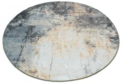 Round Rug - Melazzo (grey/multi) -Viscose Rugs Shop libef01.jpg