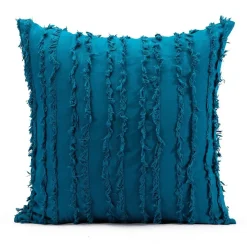 Cushion Cover - Boho Linen 45 X 45 Cm (blue)