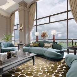 Wilton Rug - Marineo (brown/green) -Viscose Rugs Shop marineo3final.png