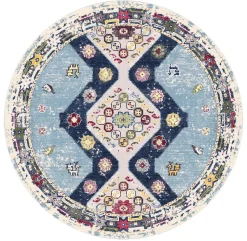 Round Rug - Mazzarino (blue/multi)
