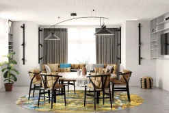 Round Rug - Catania (multi) -Viscose Rugs Shop multi14a .jpg 1