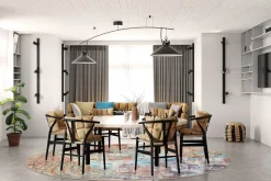 Round Rug - Vodice (multi) -Viscose Rugs Shop multi27a .jpg 1