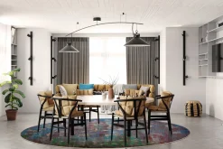 Round Rug - Aviano (multi) 7 Round Rug - Aviano (multi) -Viscose Rugs Shop multi31a .jpg 1