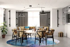 Round Rug - Bormio (multi) -Viscose Rugs Shop multi34a .jpg 1