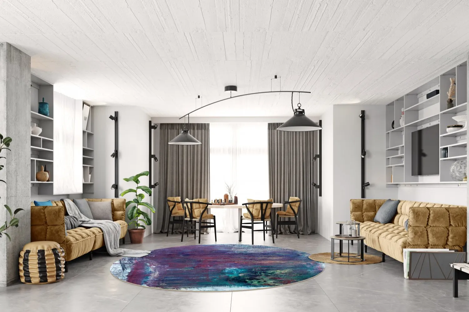 Round Rug - Tolosa (multi) 4 Round Rug - Tolosa (multi) - Image 2