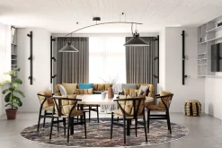 Round Rug - Lecco (multi) -Viscose Rugs Shop multi38b .jpg