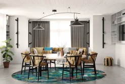 Round Rug - Umbria (multi) -Viscose Rugs Shop multi6a .jpg 1