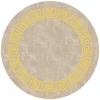Round Rug - Myra (beige/yellow) -Viscose Rugs Shop myrarund.png